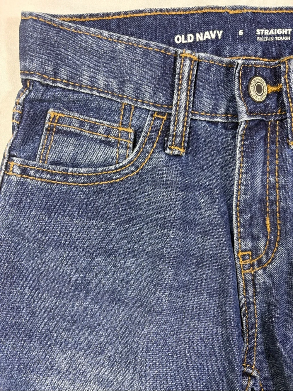 NWT Old Navy Boys Straight Fit Dark Blue Jeans